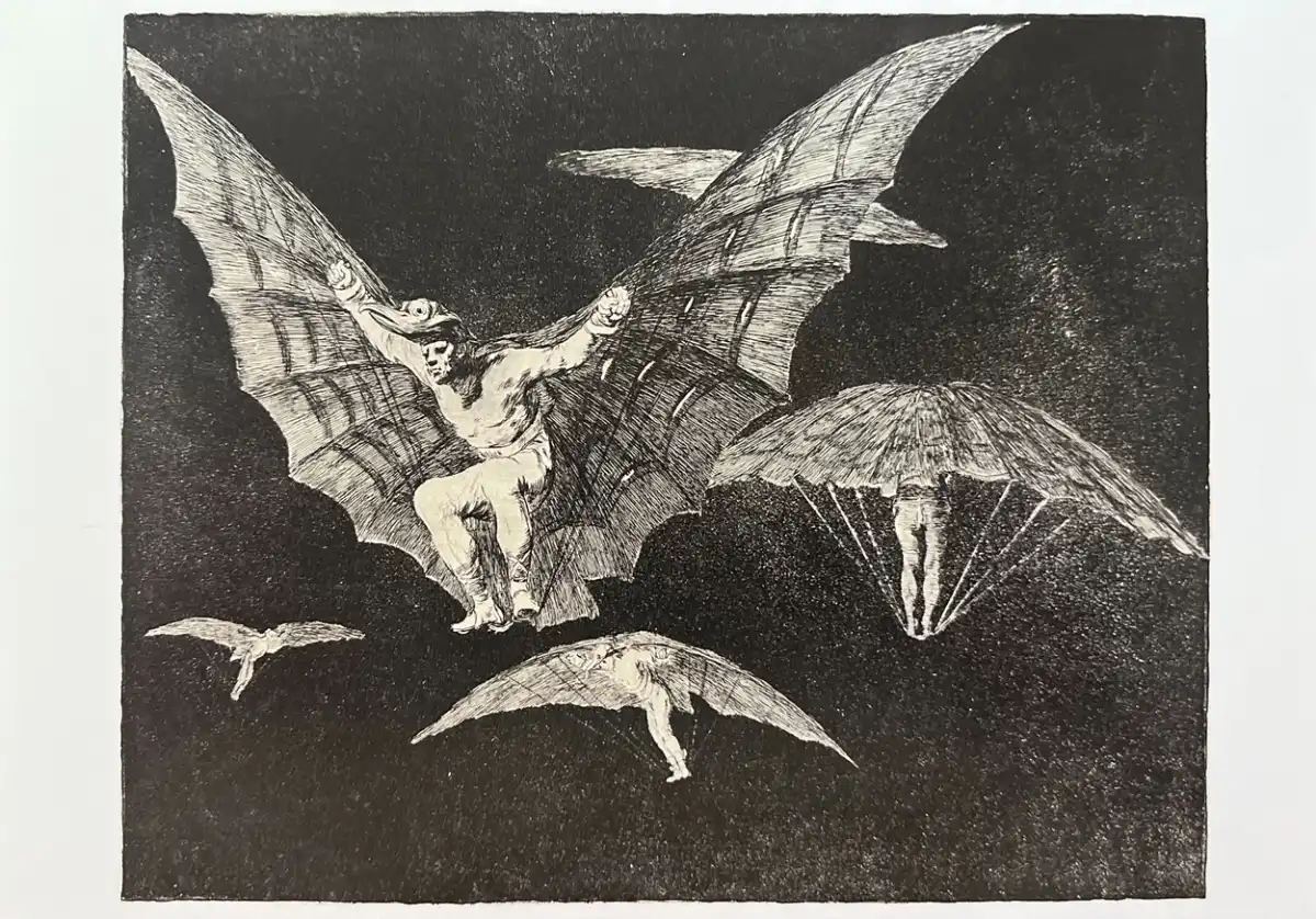 Francisco de Goya «Modo de Volar» (Disparates / Proverbios) 1864