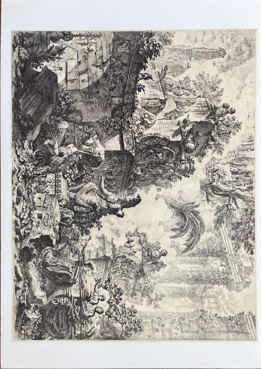Giovanni Battista Piranesi, Frontispiz der Vedute di Roma 1748