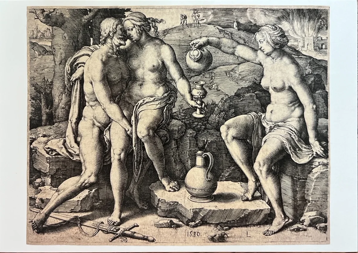 Lucas van Leyden «Lot und seine Töchter» 1530