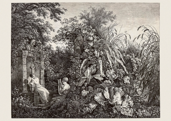 Carl Wilhelm Kolbe «Kräuterstück» Leierspieler am Brunnen» ca 1803