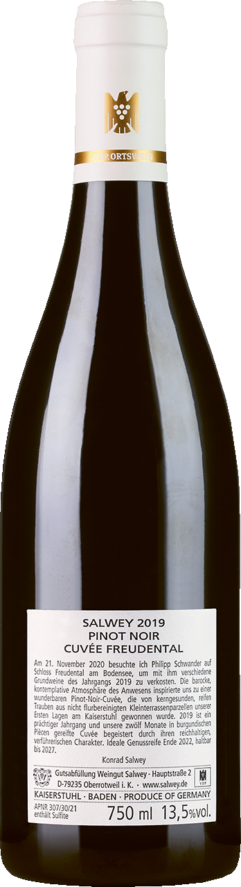 preisreduziert Pinot Noir «Cuvée | Freudental» Salwey, Selection Baden, Deutschland 2019, Weingut Schwander